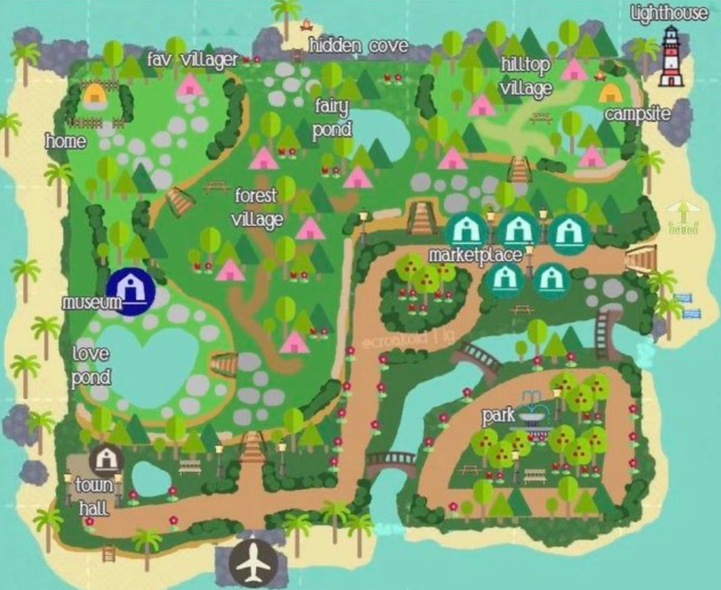 Animal Crossing New Horizons Map Design Ideas – CrossingCharm